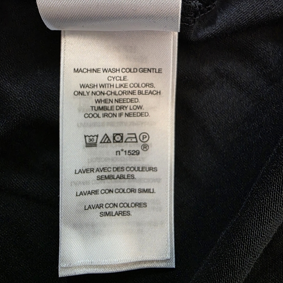 Lauren Ralph Lauren 100% Cotton Tunic Top 2X Black 3/4 Sleeve Old Money Office - Picture 10 of 10